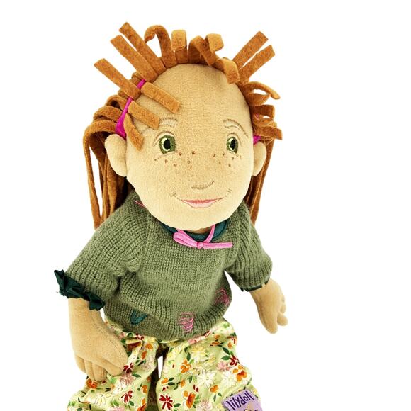 Vtg Manhattan Toy Lilydoll Ursula Stuffed Doll in Green Sweater - Picture 2 of 8